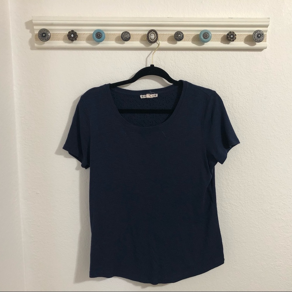 Solid Navy Tee